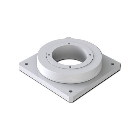 Saginaw Control & Engineering Turnable Foot Stand, 1.34 in. H x 5-3/4 in. W x 5-3/4 in. L, Aluminum SCE-SATFS